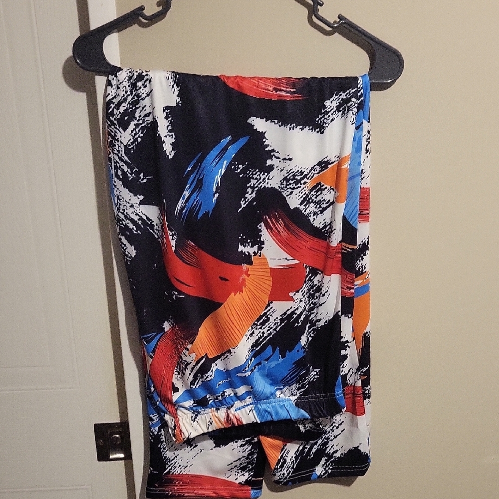 Source Unknown Colorful Brushstroke Midi Dress - Picture 2 of 2